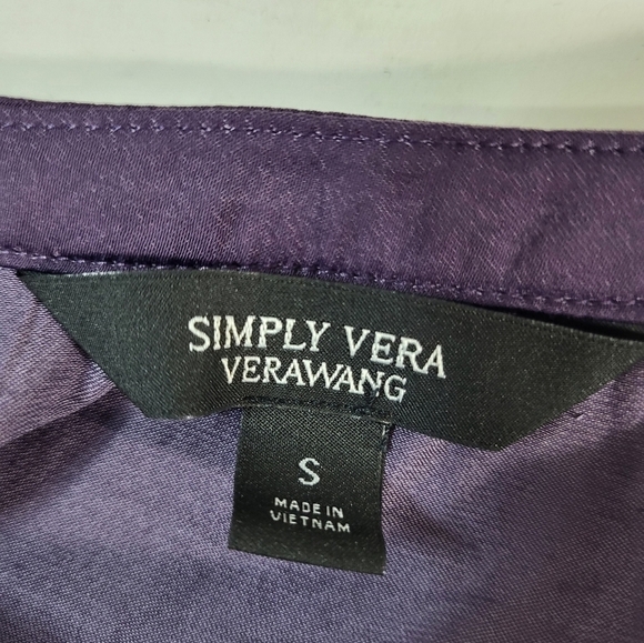 Simply Vera Vera Wang Purple Top - Picture 6 of 7
